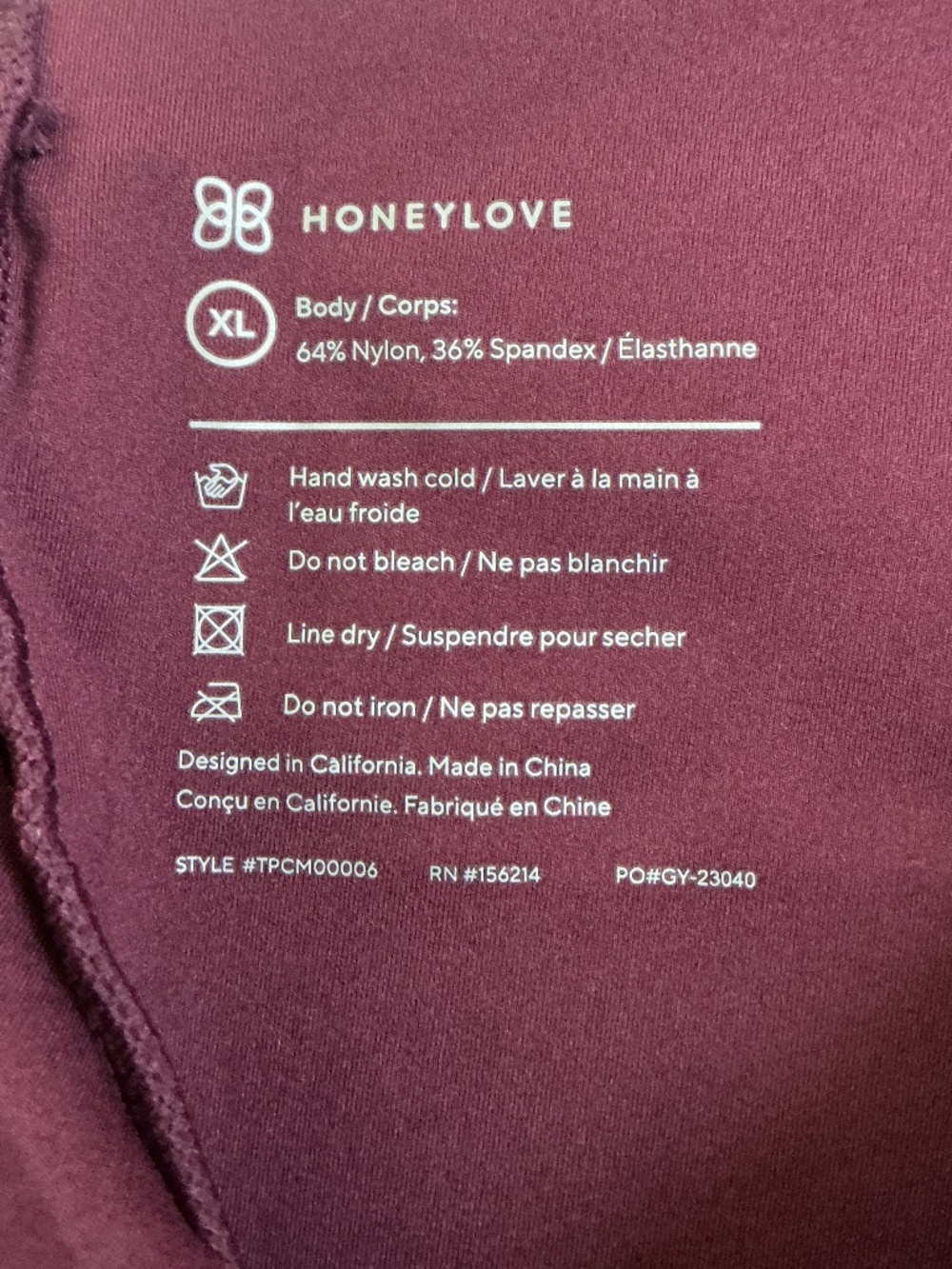 Honeylove sz XL Silhouette Cami - Picture 5 of 9